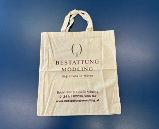 Bestattung Moedling Baumwolltaschen 1c Druck 1 v2